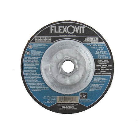 Flexovit DEPRESSED CENTER COMBINATION WHEEL A1722H
